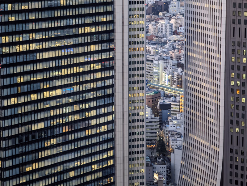 Aerial view of Tokyo